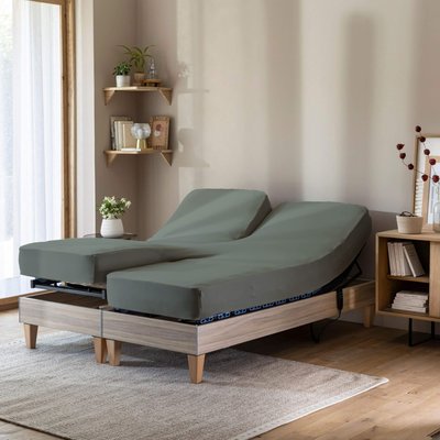 Drap housse jersey TPR pour sommier articulé TERRE DE NUIT