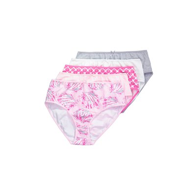 Culottes midi, lot de 5, coquillages/uni ULLA POPKEN