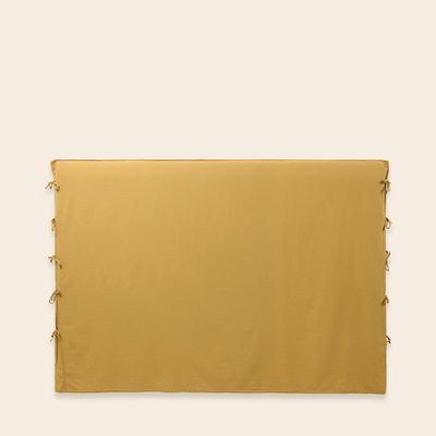 Housse De Tête De Lit en Satin de coton lavé uni à nouettes SATHEENE MADURA