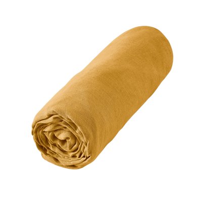 Drap housse lin lave Soline EDEN