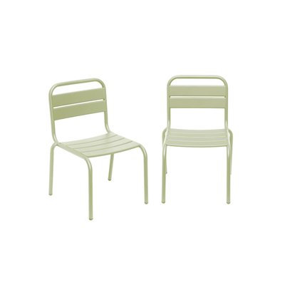 Chaise enfant, salon de jardin enfant métal (lot de 2) KRISTOFF SWEEEK