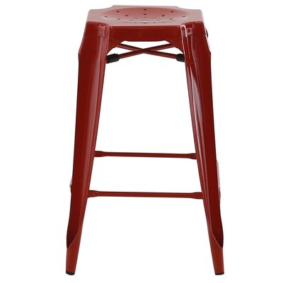Tabouret snack rouge h65cm INDUS ZAGO