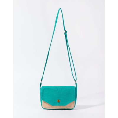 Sac messager coton uni brodé NATEO LA FIANCÉE