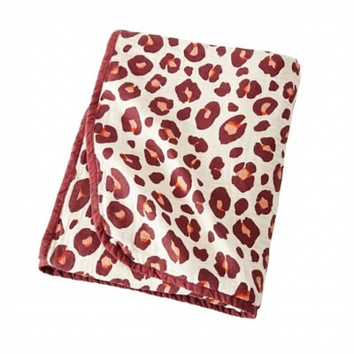 Plaid en 100% Gaze de coton imprimée MONTAUK EDEN