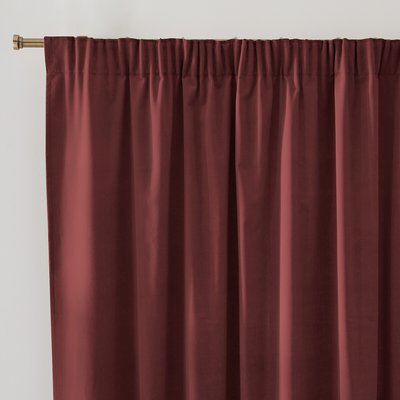 Tenda velluto bordo arricciato, Velvet LA REDOUTE INTERIEURS