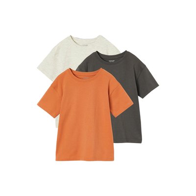 Lot de 3 t-shirts Basics unis VERTBAUDET