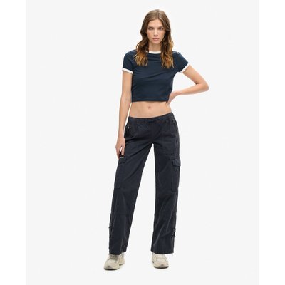 Pantalon cargo large taille basse SUPERDRY