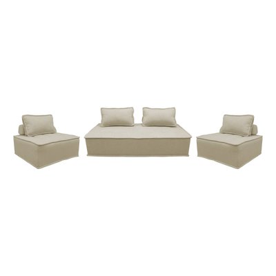 Ensemble chauffeuses pour canapé modulable 4 places tissu capitonné DAO SWEEEK