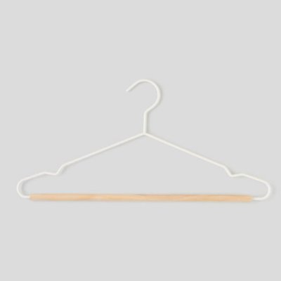 Cintre en bois et métal, blanc MONOPRIX MAISON