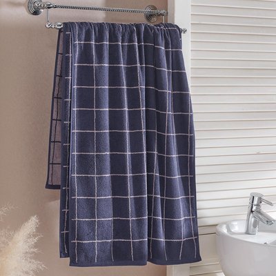 Drap de bain éponge 500 g/m² ARCADIA CHECK SENSEI MAISON