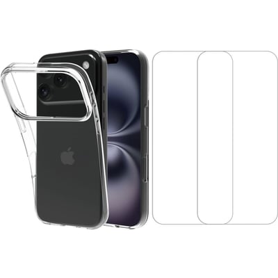 Pack iPhone 17 Pro coque + verre trempé X2 ESSENTIEL B