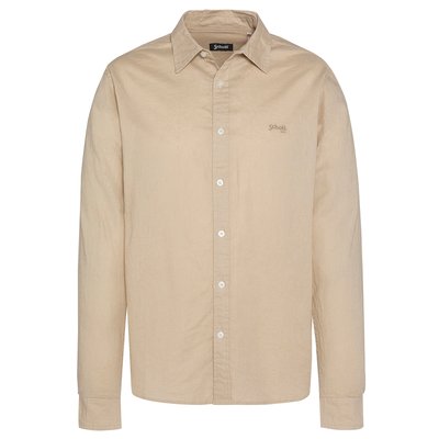 Chemise coton/lin à manches longues SCHOTT