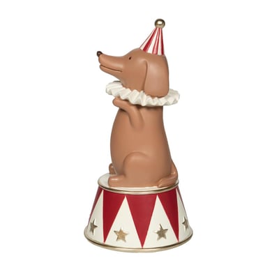 Tirelire Chien acrobate   en résine 22 cm AMADEUS LES PETITS
