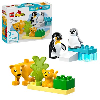 Duplo Familles d'animaux sauvages : pingouins et lions LEGO