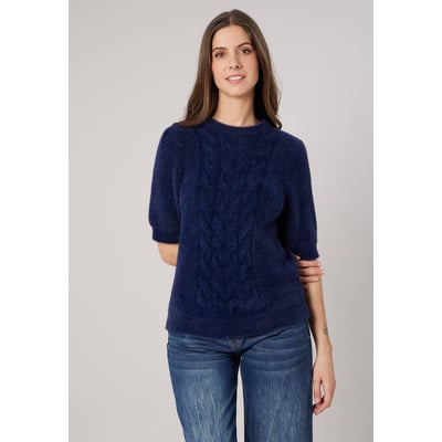 Pull femme en maille torsadée RENATA DEELUXE