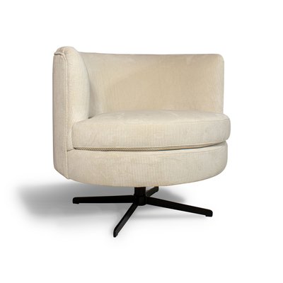 Fauteuil pivotant en velours cotelé NOW'S HOME
