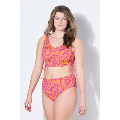 Haut de bikini, bonnets souples, fleurs néon STUDIO UNTOLD
