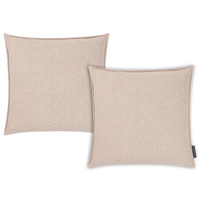 Housses de coussin bords cousus chevrons MERIDA - Lot de 2 MAGMA HEIMTEX