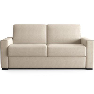Canapé droit convertible 3 places en tissu chenille - ouverture express - ANZIO HOMIFAB