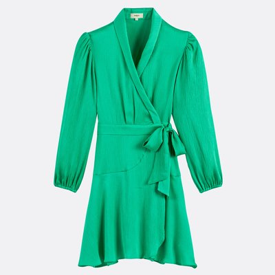 Vestido corto, manga larga, CLUN SUNCOO