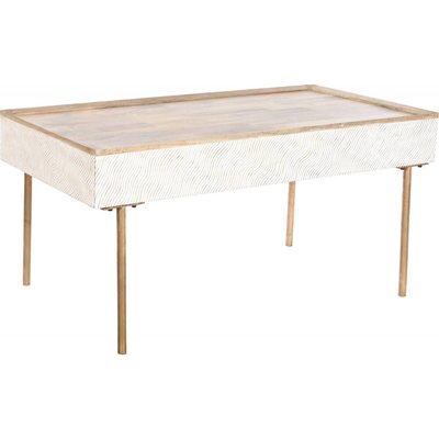Table basse bois et métal, Moderno waves RECOLLECTION