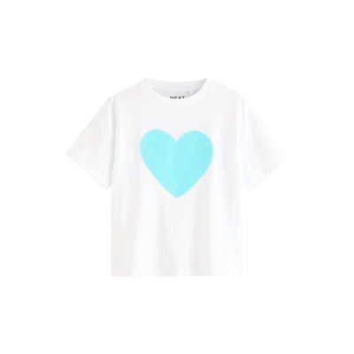 T-shirt motif cœur à sequins NEXT