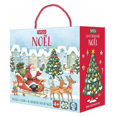 Livre et puzzle Noël SASSI JUNIOR