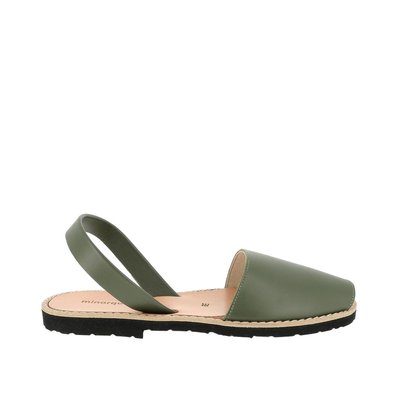 Sandales en cuir talon plat AVARCA CUIR BLANCO MINORQUINES
