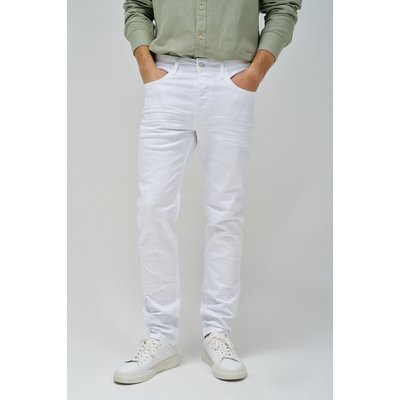PANTALON EN SERGÉ SLIM BLANC. SALSA JEANS