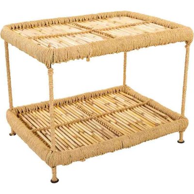Table basse enfant en bambou naturel et corde tressée RECOLLECTION