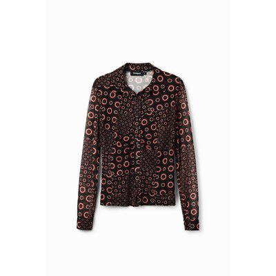 Desigual - T-shirt froncé patchwork DESIGUAL