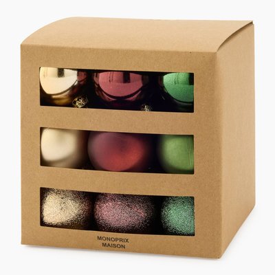 Boite de 27 boules, 50mm, en plastique MONOPRIX
