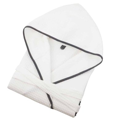 Peignoir enfant mixte en coton nid d'abeille JADOU LINANDELLE