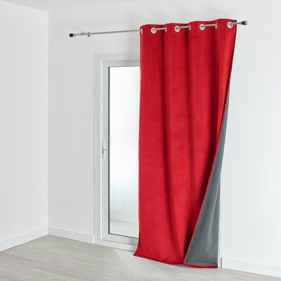 Rideau isolant et occultant en velours doublé polaire HOME MAISON