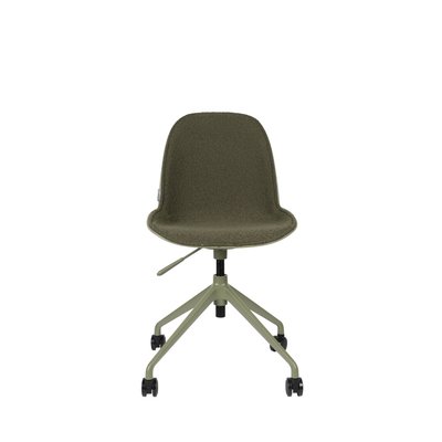 Chaise de bureau en tissu bouclette pivotante à roulettes- ALBERT KUIP ZUIVER