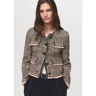 Veste en tweed à poches MANGO