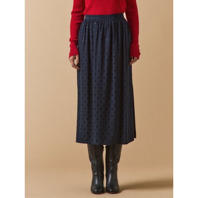 Jupe mi-longue jacquard pois CYRILLUS