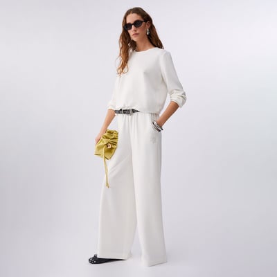 Pantalon évasé en néoprène LIU JO