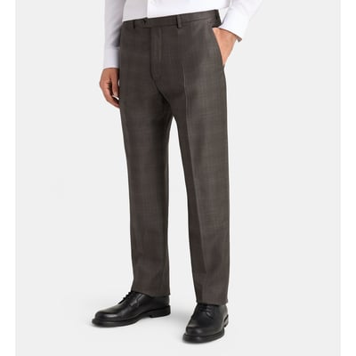 Pantalon de costume droit beppe à carreaux laine italienne COMPTOIR GL