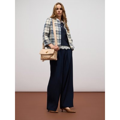 Pantalon palazzo réalisé en tissu fluide OLTRE