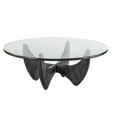 Table basse ronde en chêne massif D.100cm - HARPER SIGNATURE