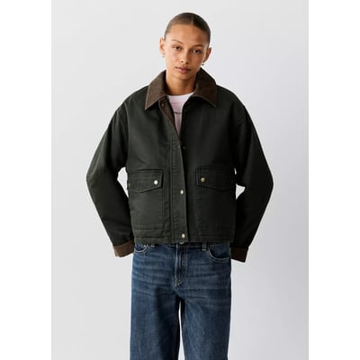 Parka coton en velours côtelé MANGO TEEN