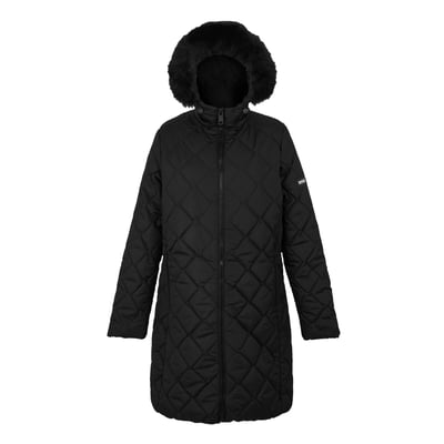 Parka Noir Femme Regatta - Taille 16, Imperméable Avec Capuche, Occasion Très Bon état