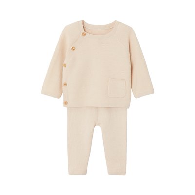 Ensemble en tricot pull et legging naissance VERTBAUDET
