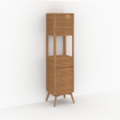 Colonne de salle de bain en bois de teck - AUGUSTE RENDEZ-VOUS DÉCO
