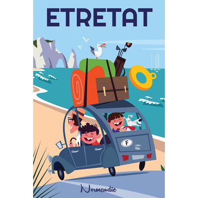 Tableau mer du nord etretat et la normandie HEXOA