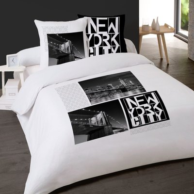 Housse de couette  NY BY NIGHT  100% coton DECORATIE