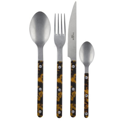 Set de 4 couverts de table, Bistrot Vintage Tortue SABRE