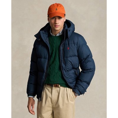 Camel padded coat sale