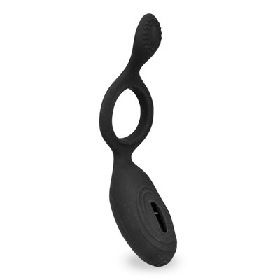 Anneau pénis ring pénien vibrant en silicone - Cockring penien pour homme et couple - Noir LOVE AND VIBES